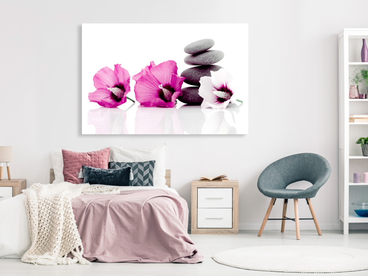 Canvas Art Print Calm Mallow (1 Part) Wide Pink 123387 additionalImage 3