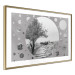 Wall Poster Hierapolis - black and white landscape of trees in circular frame 123987 additionalThumb 8