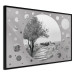 Wall Poster Hierapolis - black and white landscape of trees in circular frame 123987 additionalThumb 12