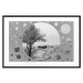 Wall Poster Hierapolis - black and white landscape of trees in circular frame 123987 additionalThumb 15