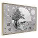 Wall Poster Hierapolis - black and white landscape of trees in circular frame 123987 additionalThumb 12