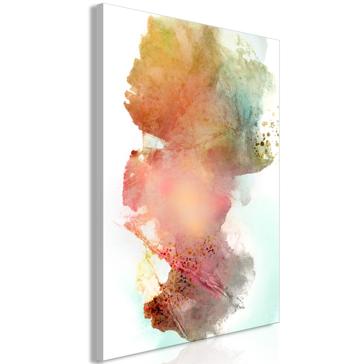 Canvas Art Print Colorful Wind (1-part) vertical - watercolor in the style of spilled paint 127587 additionalImage 2