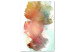 Canvas Art Print Colorful Wind (1-part) vertical - watercolor in the style of spilled paint 127587