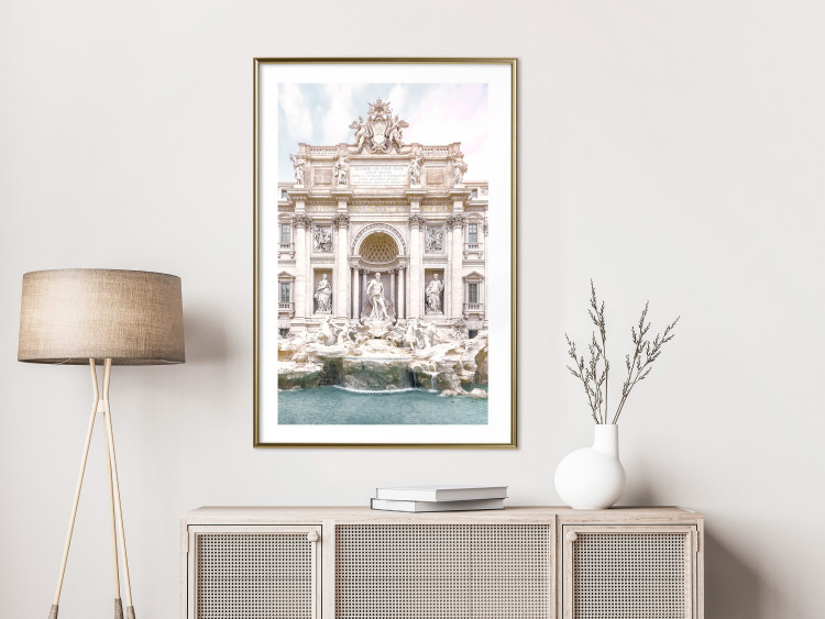 Poster Trevi Fountain - bright composition with Roman architecture and sculptures 129487 additionalImage 15