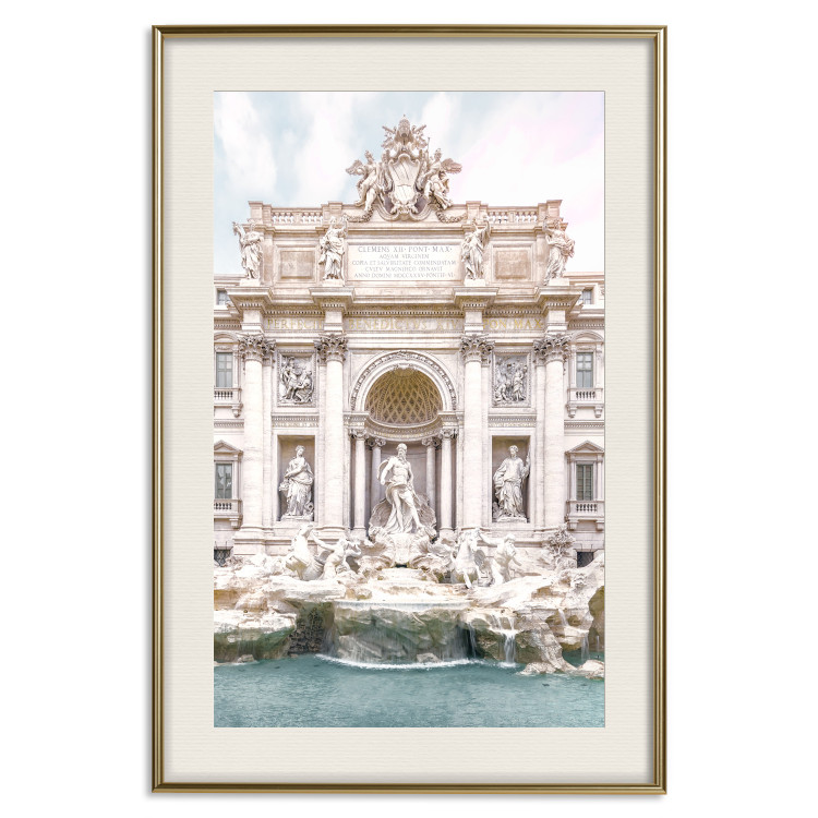 Poster Trevi Fountain - bright composition with Roman architecture and sculptures 129487 additionalImage 20