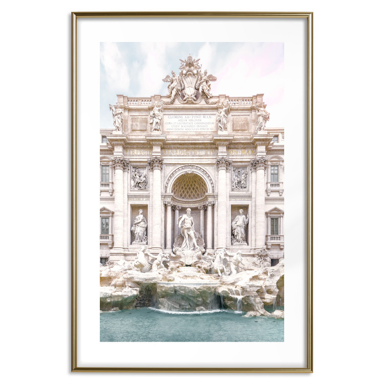 Poster Trevi Fountain - bright composition with Roman architecture and sculptures 129487 additionalImage 17
