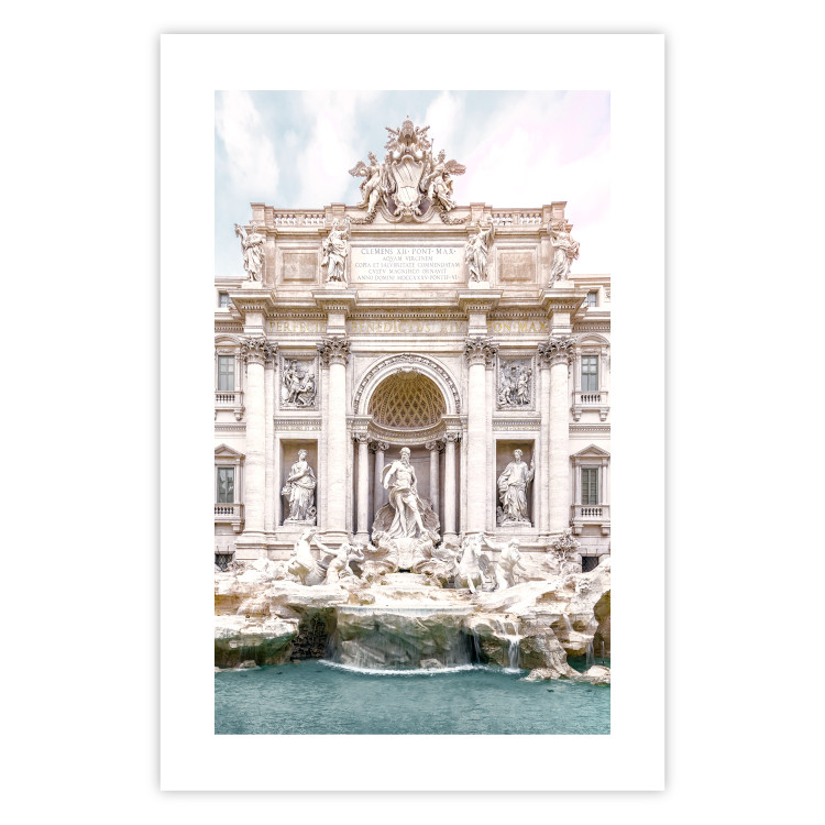 Poster Trevi Fountain - bright composition with Roman architecture and sculptures 129487 additionalImage 24