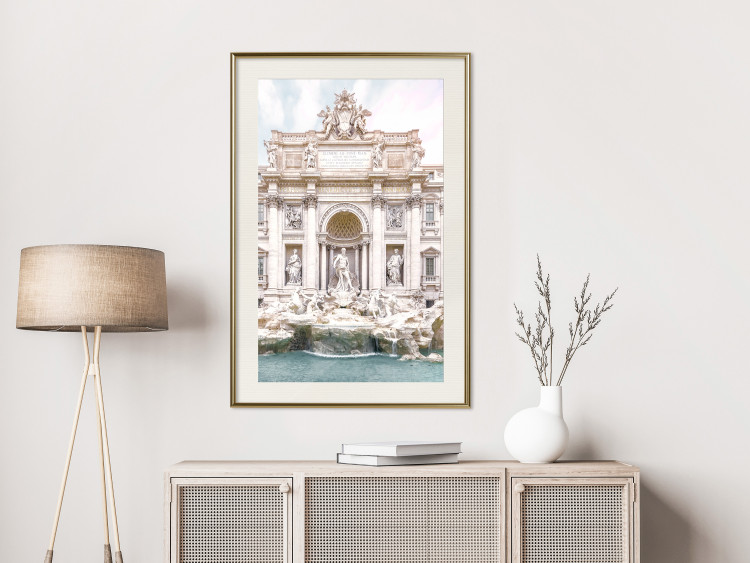 Poster Trevi Fountain - bright composition with Roman architecture and sculptures 129487 additionalImage 18