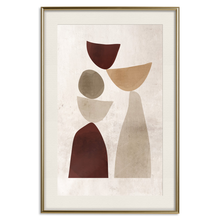 Wall Poster Shapes Balance - abstract geometric figures on a beige background 131787 additionalImage 20