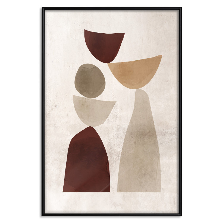 Wall Poster Shapes Balance - abstract geometric figures on a beige background 131787 additionalImage 18