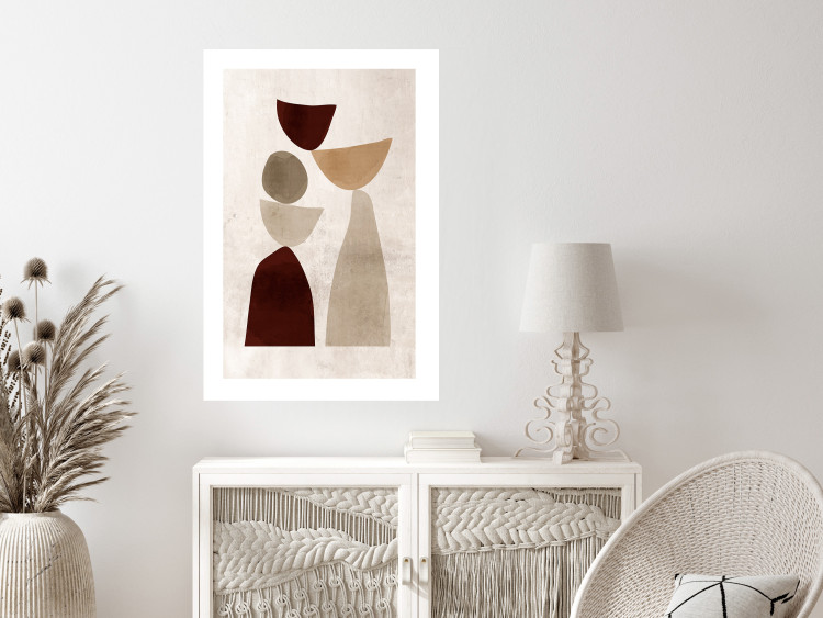 Wall Poster Shapes Balance - abstract geometric figures on a beige background 131787 additionalImage 5