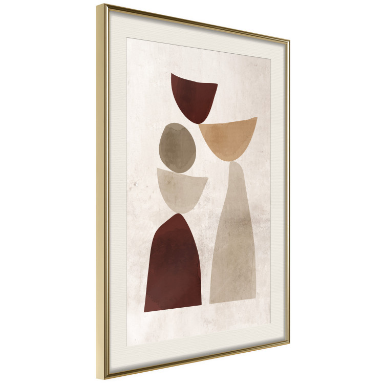 Wall Poster Shapes Balance - abstract geometric figures on a beige background 131787 additionalImage 3