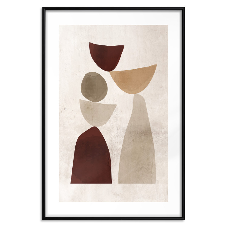 Wall Poster Shapes Balance - abstract geometric figures on a beige background 131787 additionalImage 17