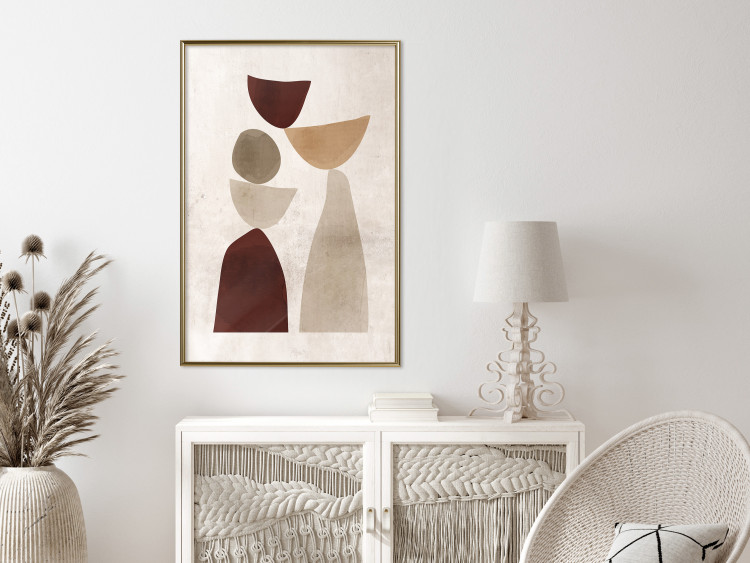 Wall Poster Shapes Balance - abstract geometric figures on a beige background 131787 additionalImage 7