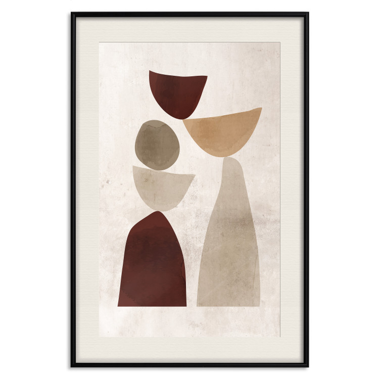 Wall Poster Shapes Balance - abstract geometric figures on a beige background 131787 additionalImage 19