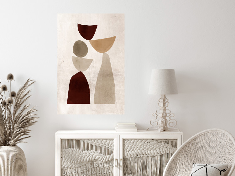 Wall Poster Shapes Balance - abstract geometric figures on a beige background 131787 additionalImage 4