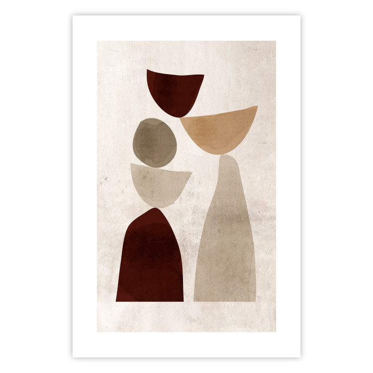 Wall Poster Shapes Balance - abstract geometric figures on a beige background 131787 additionalImage 19