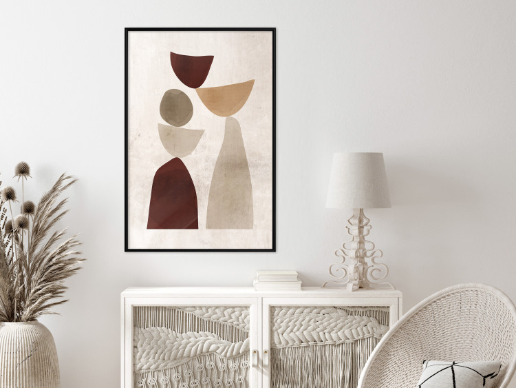 Wall Poster Shapes Balance - abstract geometric figures on a beige background 131787 additionalImage 4