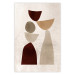 Wall Poster Shapes Balance - abstract geometric figures on a beige background 131787
