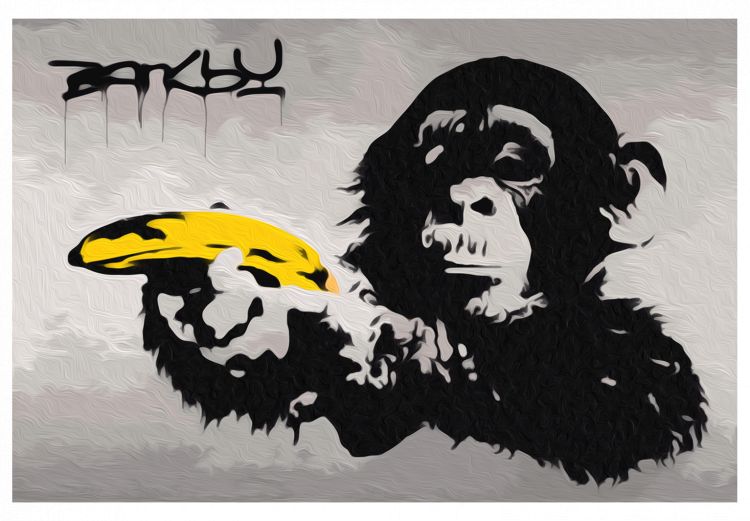 Paint by number Monkey (Banksy Street Art Graffiti) 132487 additionalImage 7