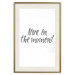 Wall Poster Live In the Moment - gray English text on a white background 135787 additionalThumb 7