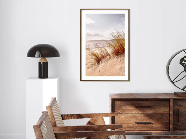 Wall Poster Afternoon Wind - seascape and sandy beach in summer 135887 additionalImage 24