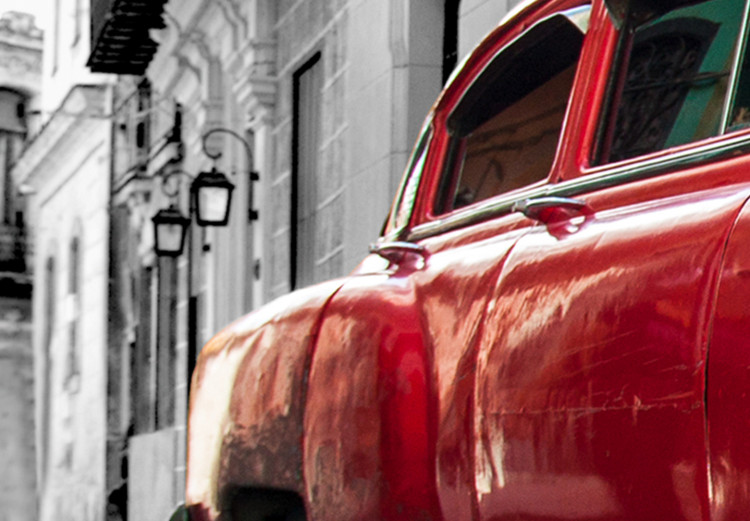 Large canvas print Cuban Classic Car (Red) II [Large Format] 137587 additionalImage 5