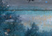 Canvas Turquoise Dusk (1-piece) Wide - nighttime lake among trees 138387 additionalThumb 5