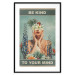 Wall Poster Be Kind to Your Mind - English texts and a woman among flowers 138887 additionalThumb 26