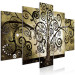 Canvas Art Print Master's Tree (5-piece) Wide - Klimt-inspired abstraction 143387 additionalThumb 2