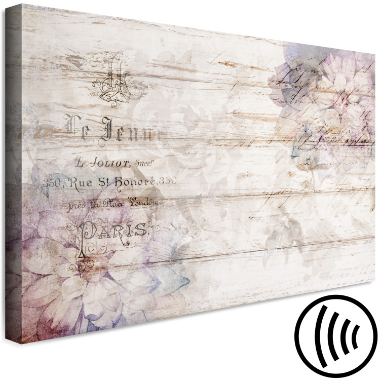 Canvas Rural Idyll (1-piece) Wide - vintage composition with flowers 143587 additionalImage 6