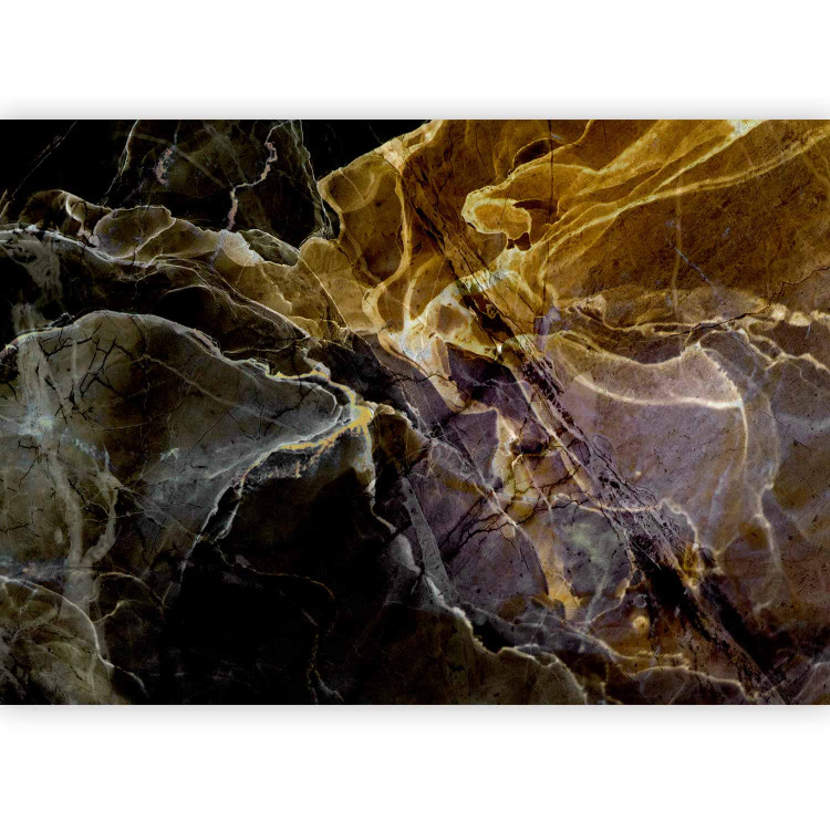 Wall Mural Marble Background - Natural Stone in Amber and Earth Colors 148587 additionalImage 5
