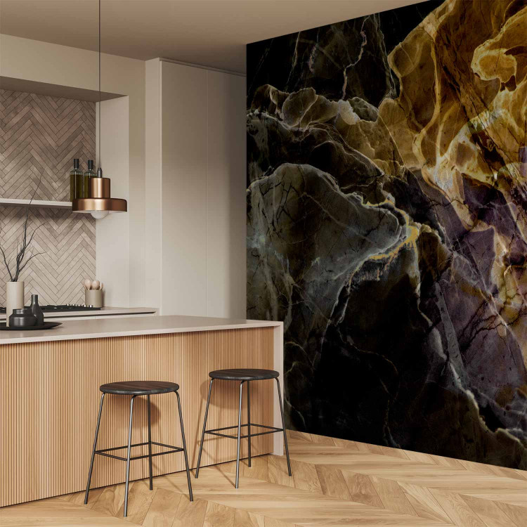 Wall Mural Marble Background - Natural Stone in Amber and Earth Colors 148587 additionalImage 7