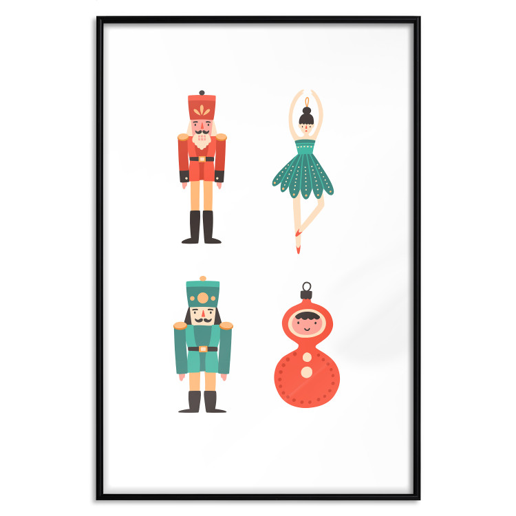 Wall Poster Christmas Tree Toys - Ballerina and Toy Soldiers in Festive Colors 149087 additionalImage 27