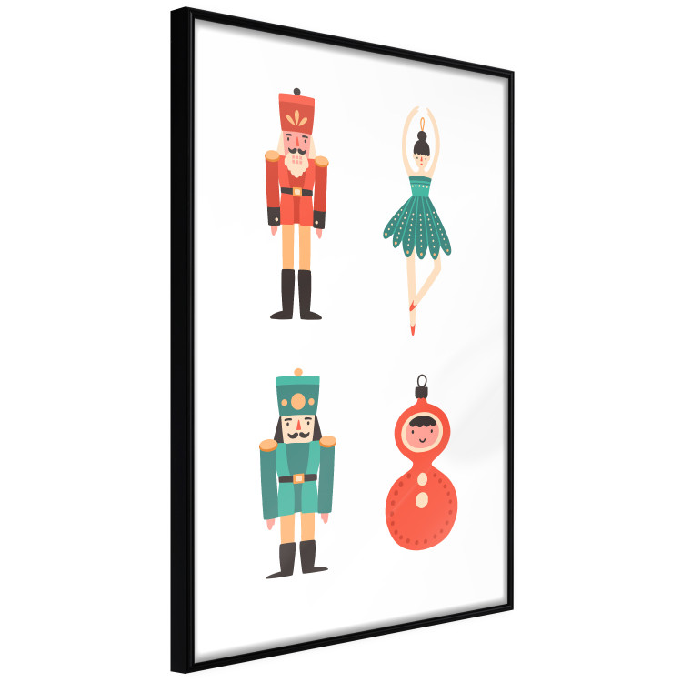 Wall Poster Christmas Tree Toys - Ballerina and Toy Soldiers in Festive Colors 149087 additionalImage 11