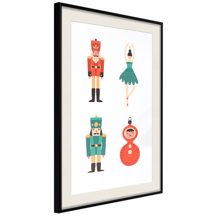 Wall Poster Christmas Tree Toys - Ballerina and Toy Soldiers in Festive Colors 149087 additionalImage 16
