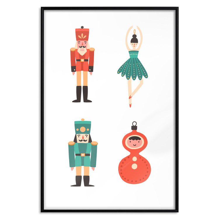 Wall Poster Christmas Tree Toys - Ballerina and Toy Soldiers in Festive Colors 149087 additionalImage 9
