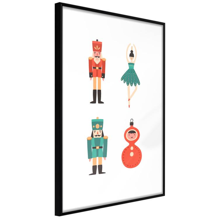 Wall Poster Christmas Tree Toys - Ballerina and Toy Soldiers in Festive Colors 149087 additionalImage 17