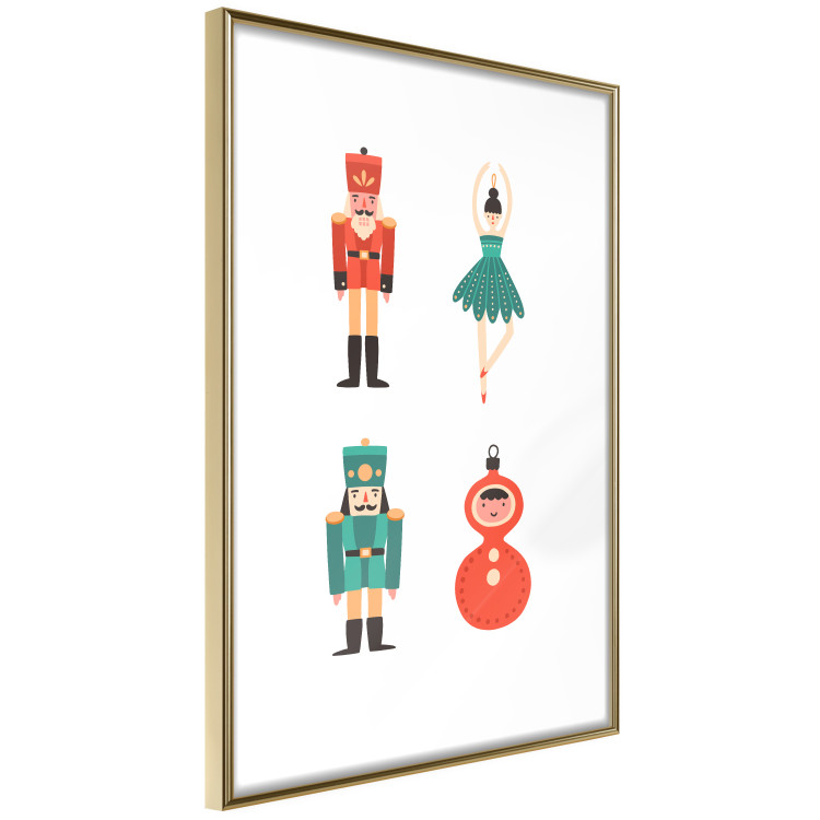 Wall Poster Christmas Tree Toys - Ballerina and Toy Soldiers in Festive Colors 149087 additionalImage 12