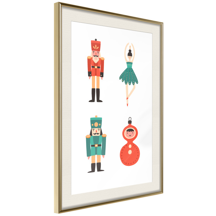 Wall Poster Christmas Tree Toys - Ballerina and Toy Soldiers in Festive Colors 149087 additionalImage 20