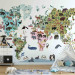 Wall Mural Happy World - Colorful Map for Children, Continents and Animals 149287 additionalThumb 4