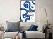 Wall Poster Fascinating Blue - Abstract Lines Intertwined With the Inscription 149887 additionalThumb 10
