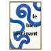 Wall Poster Fascinating Blue - Abstract Lines Intertwined With the Inscription 149887 additionalThumb 23