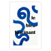Wall Poster Fascinating Blue - Abstract Lines Intertwined With the Inscription 149887 additionalThumb 16