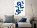 Wall Poster Fascinating Blue - Abstract Lines Intertwined With the Inscription 149887 additionalThumb 11