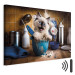 Canvas Art Print AI Ragdoll Cat - Fluffy Animal While Playing in the Kitchen - Horizontal 150187 additionalThumb 8