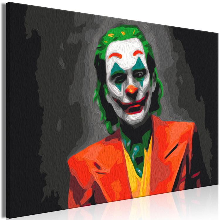 Paint by number Clown Smile - Portrait of a Man in Colorful Disguise 150387 additionalImage 5