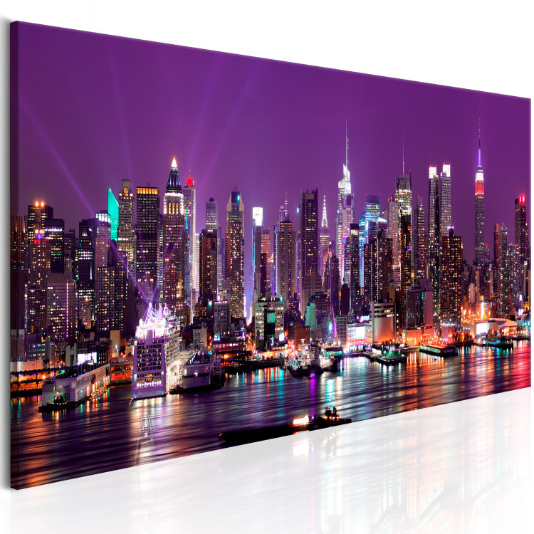 Large canvas print New York With Purple Skies III [Large Format] 150687 additionalImage 3