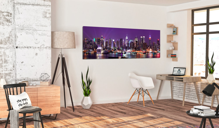 Large canvas print New York With Purple Skies III [Large Format] 150687 additionalImage 6