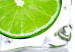 Canvas Frozen lime - still life depicting fruit frozen in ice ankle on a white background 58787 additionalThumb 4